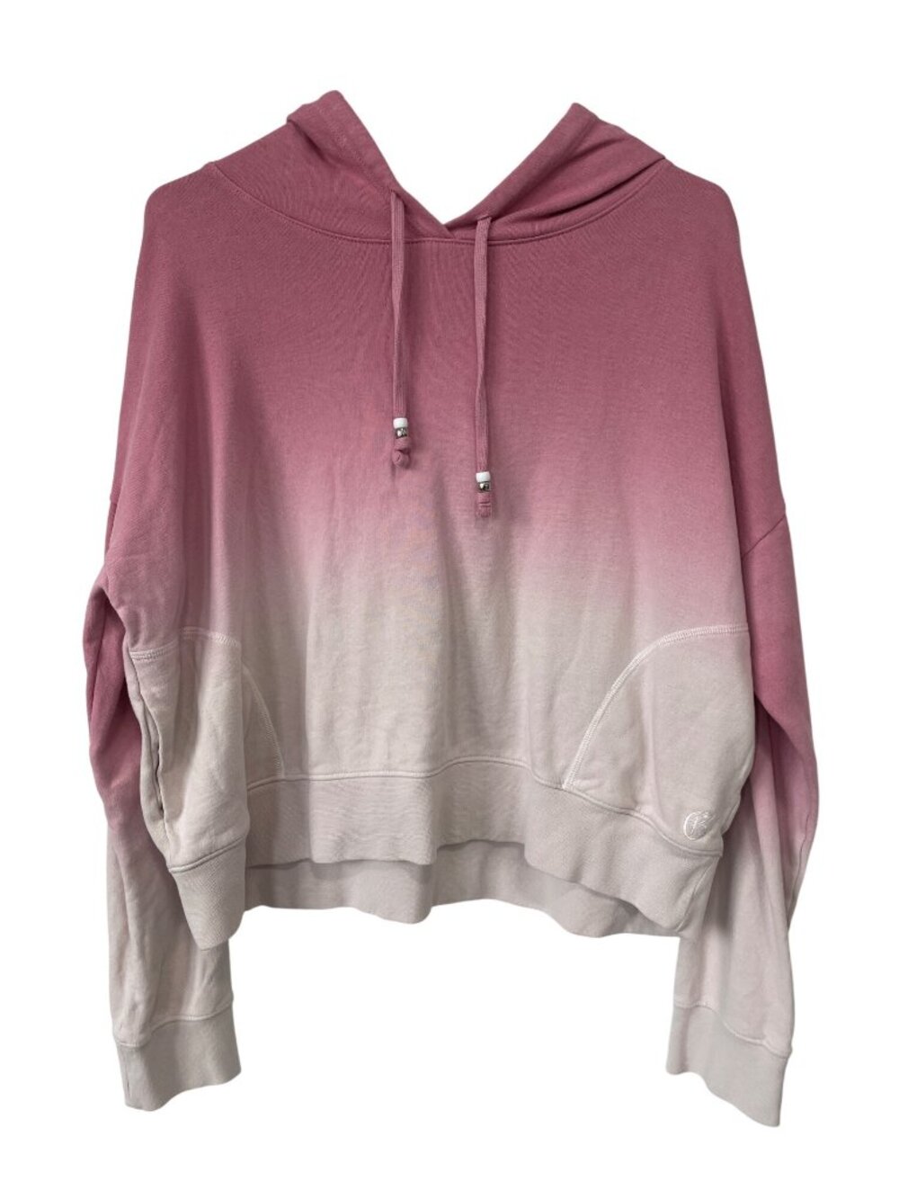 Greyson Pullover Hoodie Medium Long Sleeve Pink Ombre Gradient Travel Loungewear